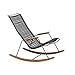 Produktbild Houe dk, Click rocking chair, Schaukelstuhl, mit Bambus Hartholz Armlehnen - schwarz, in- und outdoor, design Henrik Pedersen, Dänemark, Stahl, Polypropylene, Bambus, Design - Gartenschaukelstuhl - Sonnenschaukelstuhl - Terrassenschaukelstuhl 10804-2018