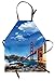 Produktbild Landschaftsschutzblech, San Francisco Golden Gate Bridge Rocky Sea Waterscape Scenic Küstenlinie Urlaub, Unisex-Küche Latzschürze mit verstellbarem Hals für das Kochen Backen Gartenarbeit, Mehrfarben