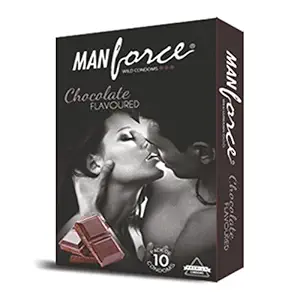 Manforce Extra Dotted Condoms -Chocolate Flavoured