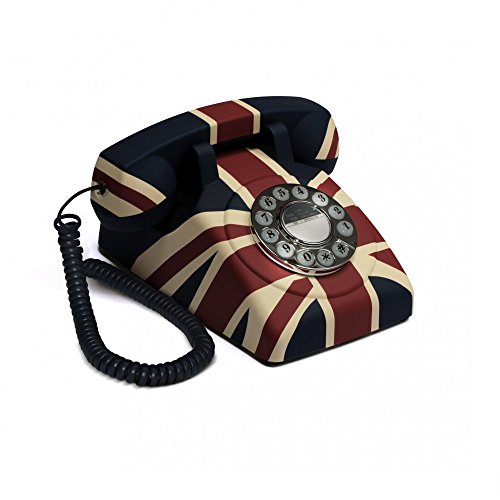 GPO Vintage - Teléfono fijo de estilo antiguo (botones a presión), d