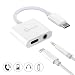 Produktbild Kimwood 2 in 1 USB Typ C auf 3.5 mm Jack Adapter mit Fast Ladegerät, Typ C Audio Kopfhörer Stereo Adapter für Google Pixel3/3XL/2/2XL, Huawei P30 pro/P20 pro,HTC U11,iPad pro 2018