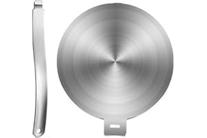 HpLive Plaque de distribution de chaleur en acier inoxydable pour cuisinière à induction, plaque d'adaptation pour casseroles et poêles, 13/20/24/28 cm (28 cm)