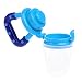 Cute Baby Infant Food Fruits Soft Bite Nipple Feeder Pacifier Feeding Tool And Extra Silicon Teat Blue