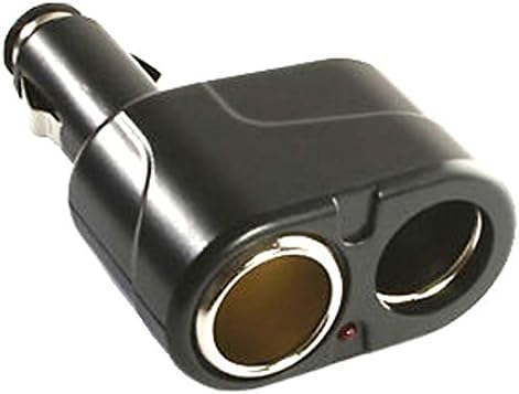 NoveltyThunder® - Black 2 Way Dual Twin Multiple Port In Car Cigarette Socket Lighter Charger Double Power Adapter Socket Splitter For Iphone 3 GS 4 4S 5 5C 5S 6 6 Plus Ipad 2 3 4 Air 5 Ipod Touch Nano Classic 5th Generation Samsung Tab Note Galaxy S3 S4 S5 S6 S6 Edge HTC M7 M8 M9 One Sony Xperia Z Z1 Z2 Z3