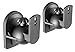 Price comparison product image RICOO Speaker Wall Mount Bracket LH028 Tilt Swivel Small Universal Flexible Satellite Loudspeaker Holder Mounting Pair of 2 Black
