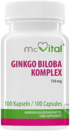 Ginkgo Biloba Memory Enhancement Complex – 700 mg – Concentration – 100 Capsules