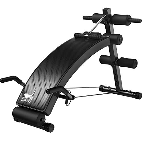 Preisvergleich Produktbild Multifunktions-Hantelbänke JCOCO Verstellbare bogenförmige Absenkung Sit up Bench Crunch Board Übung Fitness Workout, ergonomisches Design, über 180 ° Stretching, 360 ° Twisting