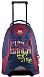 Varilla retráctil Fc Barcelone 173 fcb204ros Mochila Roulette Mixta niño, Granate, 47 cm