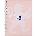 Oxford Campus A5 Notebook, Wirebound, 8 mm Lined with Margin, 140 Pages, Single Notepad, Pastel Colour, Optik Paper+