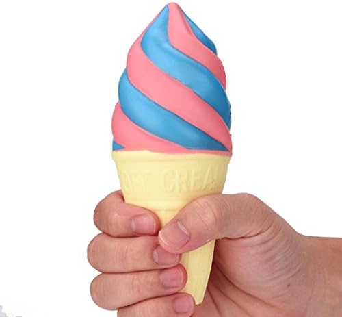 Stress Relief Toys Squishy Toys, Sonnena 16cm Ice Cream Squeeze Toy Slow Rising Toys Gifts for Kids Adults Birthday Party Favors Squeeze Decompression Toys Stress Reliever Gift Easter Day Gift (Ice Cream, C)