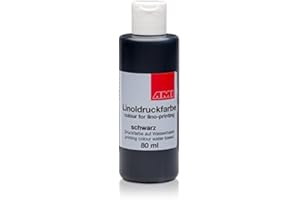ARTSERVICE-TUBE Linoldruckfarbe, Linolfarbe, Farbe Für Linoldruck 80 ml, Schwarz