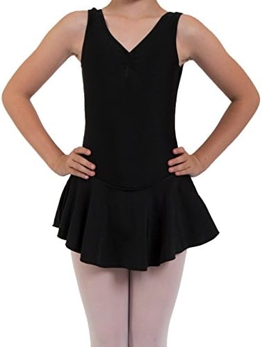 Girls Mia Skirted Leotard with Skirt Sleeveless Nylon Lycra by Dancing Daisy