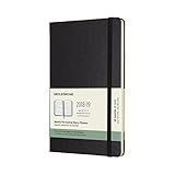 Papel libre de ácido Moleskine Wochenkalender, 18 Monate, 2018/2019, Large/A5, Horizontal, Hard Cover, Schwarz