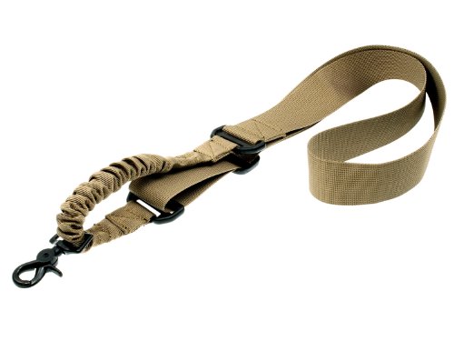 Begadi 1 Punkt Bungee Sling / Gewehrgurt mit Schnellverschluss & Elastikeinsatz - TAN