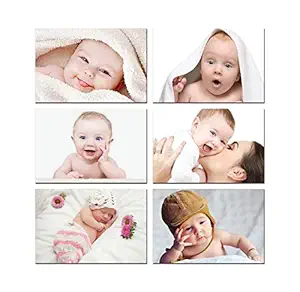 Paper Plane Design New Born Baby Girl/Boy Poster for Wall Pregnant Women Cute Large Posters in Room Bedroom with Big Size Matt Finish, Size - 12 x 18 Inch, Set of 6 Photo, Multicolour