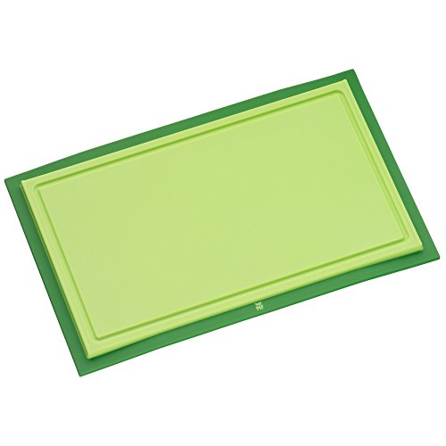 WMF Schneidebrett Tranchierbrett Touch grün 32 x 20 cm rechteckig aus Kunsstoff Saftrillen spülmaschinengeeignet leichte Reinigung hygienisch klingenschonend geschmacksneutral