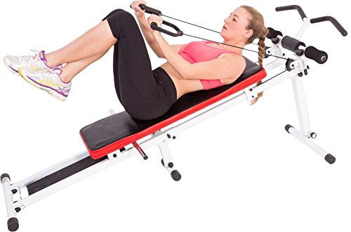 SportPlus Power Gym, Seilzugtrainingsgerät, zusammenklappbar, Benutzergewicht bis 120 kg, SP-TG-001 - 3