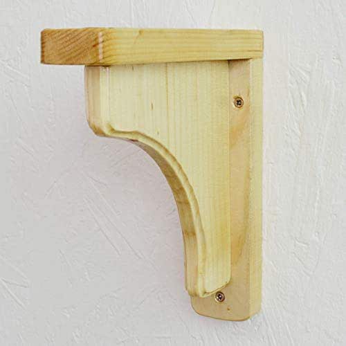 2 x Pine Wooden Shelf Brackets Gallows Bracket 180mm x 200mm Amazon