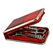 [Official Shop] BXT Stainless Steel Personal Manicure & Pedicure Tools Set of 8 - Red