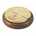 Produktbild Maritimer Klapp-Aschenbecher aus Edelholz und Messing, 10cm Durchmessser