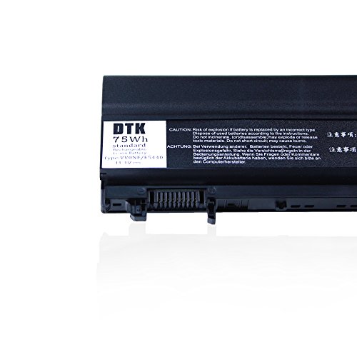 DTK® 9 Zellen 11.1V 6600MAH Ultra Hochleistung Notebook Laptop Batterie Li-ion Akku für DELL E5440 E5540 P/N: N5YH9 VV0NF VVONF VJXMC 0M7T5F 0K8HC 1N9C0 7W6K0 F49WX NVWGM CXF66 WGCW6 - 5