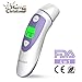 Produktbild Fieberthermometer Infrarot Ohrthermometer, HYLOGY Stirnthermometer Digital Thermometer 4 in 1 Funktion für Baby und Erwachsene, mit sofortige Messung, Fieber-Alarmfunktion, mit CE und FDA Genehmigung