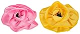 Baby Bucket Kids Girls Hair Pin/Hair Clip Pair Ribbons (Yellow & L.Pink) RS.350 (50.00% Off) - Amazon