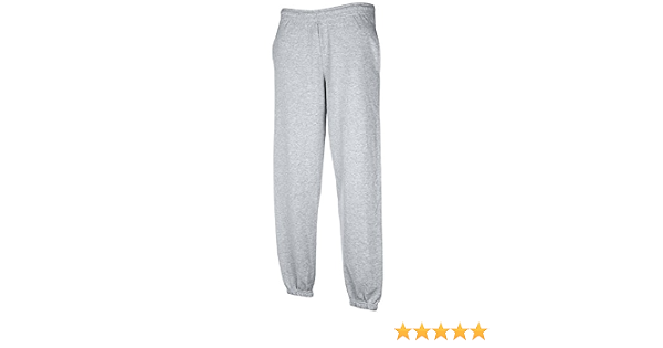 Pantalone Tuta da Ginnastica Cotone Fruit of The Loom Pantaloni Felpati  Uomo con Fondo Stretto Elastico sulla Caviglia, Colore: Grigio, Taglia: XXL  : Amazon.it: Abbigliamento