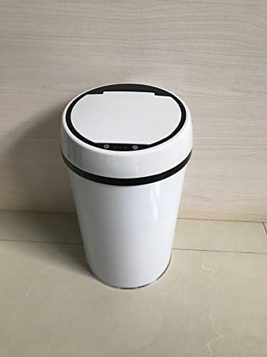 Tkopainsde Trash Can, Living Room, Kitchen, Ivory, Automatic Infrared, Intelligent Induction 12L