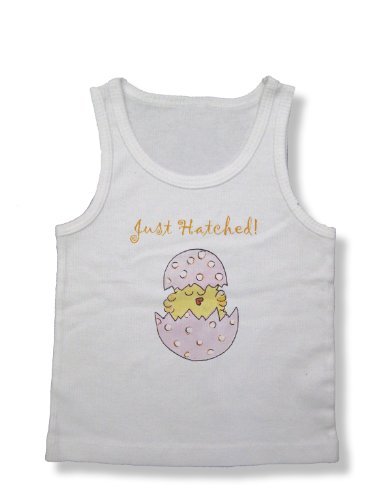 Light of Mine Designs Just Hatched Pink Rib Cotton Infant Tank Top, 12-18 Months Size: 12-18 Months Infant, Baby, Child