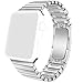Produktbild Bluestein® Armband für Apple Watch, Premium Edelstahl Gliederamband, mit Doppeltfaltverschluss, passend für Apple Watch 1 & 2 (42 mm, Silber)