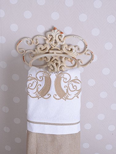 HANDTUCHHALTER VINTAGE HOME HANDTUCHRING SHABBY WEISS BAD DEKO PALAZZO EXCLUSIVE - 3