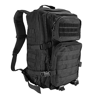 ProCase Sac à Dos Militaire Tactique Multifonctionnelle, Grande Capacité 40L, Sacs à Dos pour Chasse, Trekking, Camping, Voyage et Autres Activités de Plein Air -Noir