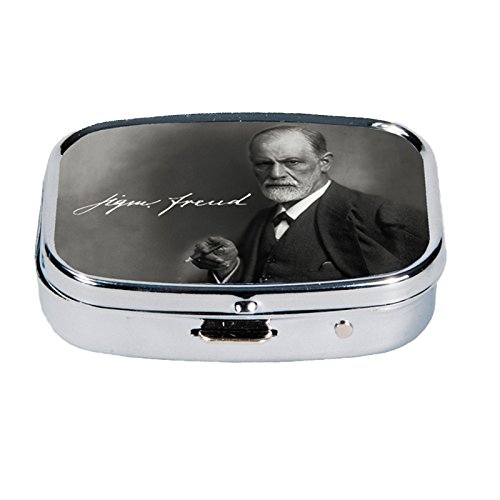 Fridolin 99385 Sigmund Freud-Box Pille Metall mehrfarbig 5,1 x 3,6 x 1,8 cm