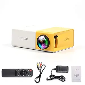 Mini Projector Portable Video Projector Outdoor Movie Projector with HD USB AV Interfaces Remote Control 400 lux LED LCD Portable Home Theater Projector for Video TV Movie Party Game Outdoor