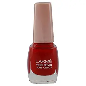 LAKM? True Wear Nail Polish, Red D415, Long Lasting Gel Nail Paint for Women - Glossy Finish, Chip Resistant Nails, 9 ml