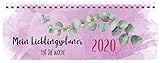 Tischquerkalender Lieblingsplaner 2020: 1 Woche 2 Seiten; Bürokalender mit viel Platz für Notizen; Format: 29,8 x 10,5 cm by 