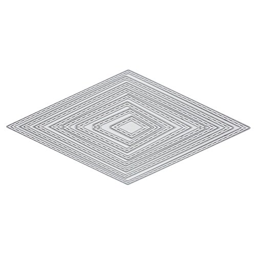 Amazingdeal365 8 PCS Karo Zeichen Metall Form Schablonen Schneiden DIY Dekor Sammelalbum Karten Buchzeichen Lesezeichen als Geschenk für Freunde Geburtstag Kinder,Kindergarten Hobby Schule Handarbeit Unterricht usw. Ein tolles Geschenk!