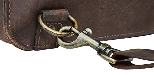 Ledertasche Gusti Leder studio „Floyd“ Rucksack oder Umhängetasche Laptoptasche 15,4″ MacBook Pro 15″ Tasche mit Rucksackfunktion Lederrucksack Rucksack Klassiker Vintage Cityrucksack Echt Leder Braun 2M1-26-54 - 9