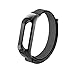 Produktbild YUYOUG_watch strap yuyoug für Xiaomi Mi Band 3 Stylische Weiche Nylon Ersatz Band Sport Armband Double Buckle Handschlaufe Armband, Gray + Black