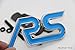 Produktbild B139 RS blau Kühlergrill vorn Emblem Zeichen Badge Car Sticker Tuning Frontgrill
