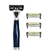 Produktbild SHAVE-LAB Aon Arctic Blue Designrasierer für Herren mit 4x P.6+1 Klingen und Trimmer zur Bartrasur