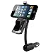 Produktbild 2.0 Bluetooth Visier KFZ-Freisprecheinrichtung inkl. Universal In-Car Smartphone Handyhalterung mit Saugnapf für iPhone 3G/3GS/4/4S/5/5S/5C/6/6 Plus/6S/6S Plus und Samsung Galaxy S3/S4/S5/S6/S6 Edge/S6 Edge+ - Schwarz