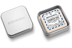 ‎STÖRTEBEKKER SHAVING ACCESSORIES Störtebekker® Premium Festes Shampoo Anti-Schuppen & Seifendosen Set - Pflege-Shampoo + Seifendose Aluminium im Set für Haare & Kopfhaut - Handgefertigt in Seifenmanufaktur
