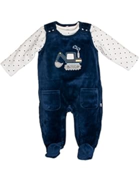 SALT AND PEPPER Baby-Jungen Strampler Nb Playsuit Fun Time Nicki