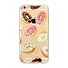 Produktbild MUTOUREN Handyhülle für iPhone 7 Plus 5,5" TPU Silikon Etui Durchsichtig Schutzhülle Tasche Etui Bumper Ultradünne Weich Kratzfeste Soßdämpfende Silikontasche Sweet Food Series - Sweet Donuts