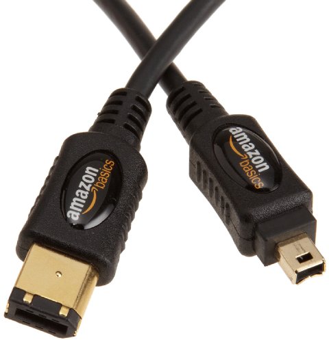 AmazonBasics IEEE 1394 4-Pin/6-Pin FireWire-Kabel (1,8 m)