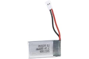MORNINGMO 3.7V 550mAh 20C Lipo Battery 802035 Lithium Battery for Hubsan X4 H107 H107L H107D MJXRC F47 DFD F180 RC Drone Repair 3.7V 550mAh Lipo Battery RC Drone Accessories Provides Extra Long Flight Time