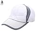Produktbild Btruely Baseball Kappe Unisex Sport Hüte Ente Zunge Hut Kappe Einstellbar Basecap Unisex Baseball Cap Sommer Kappe Mesh Hüte Super Coole Hip Hop Cap Sommer Sonnenhut Mütze Schirmmütze Snapback Baseballmützen (Weiß)