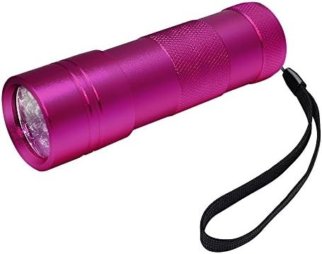FiveRen 12 LED UV Ultra Violet Torch Mini Flashlight for Detecting Pet Dog Urine Stains (Purple)